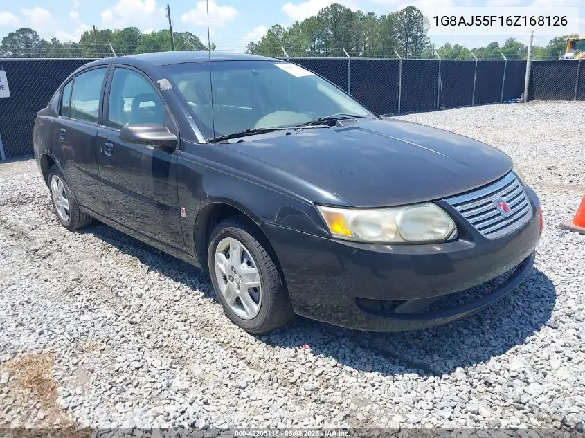2006 Saturn Ion 2 VIN: 1G8AJ55F16Z168126 Lot: 42205118