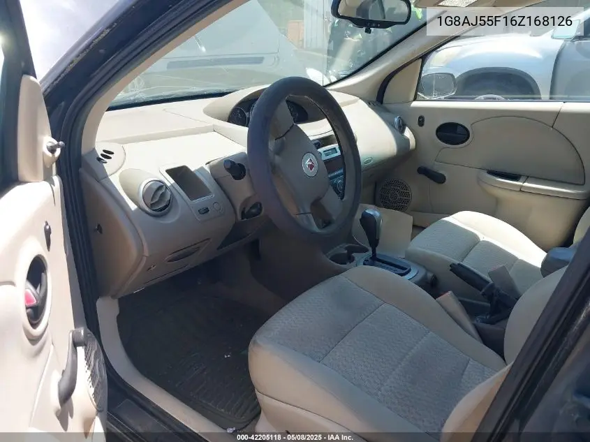 2006 Saturn Ion 2 VIN: 1G8AJ55F16Z168126 Lot: 42205118