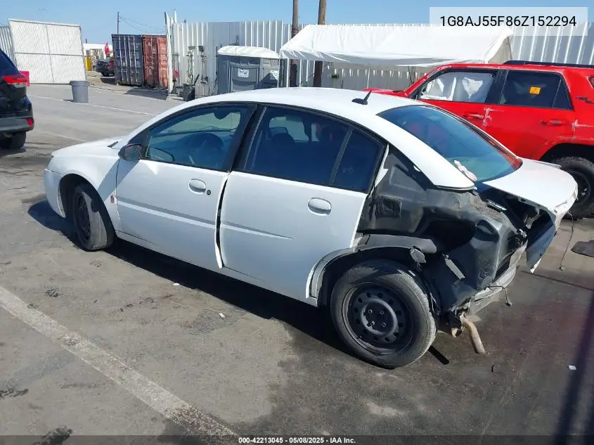2006 Saturn Ion 2 VIN: 1G8AJ55F86Z152294 Lot: 42213045