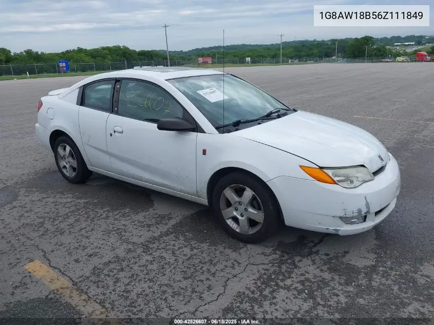 2006 Saturn Ion 3 VIN: 1G8AW18B56Z111849 Lot: 42526607