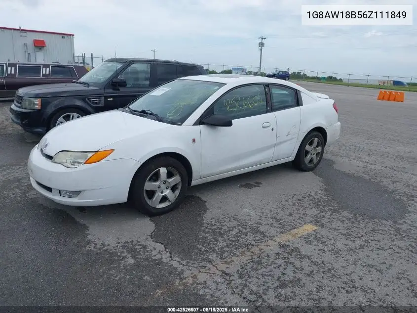 2006 Saturn Ion 3 VIN: 1G8AW18B56Z111849 Lot: 42526607