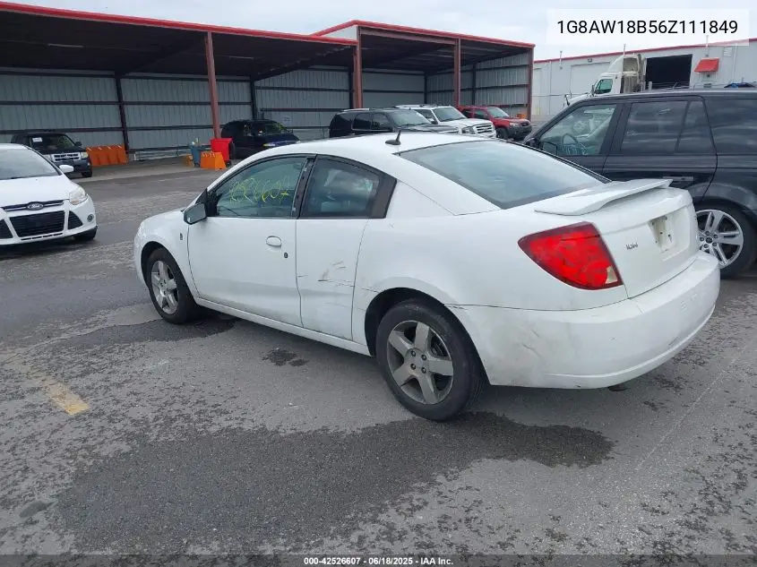 2006 Saturn Ion 3 VIN: 1G8AW18B56Z111849 Lot: 42526607
