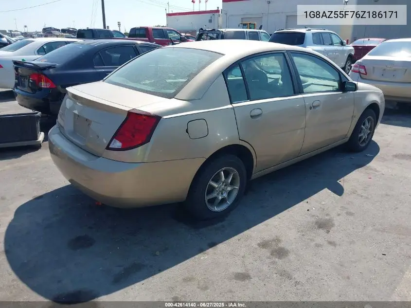 2006 Saturn Ion 2 VIN: 1G8AZ55F76Z186171 Lot: 42614140