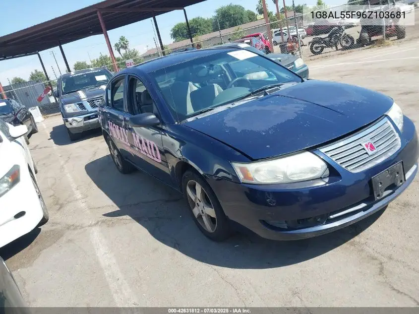 2006 Saturn Ion Level 3 VIN: 1G8AL55F96Z103681 Lot: 42631812