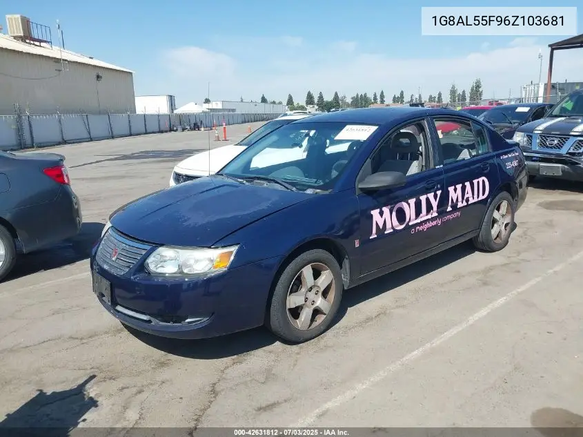2006 Saturn Ion Level 3 VIN: 1G8AL55F96Z103681 Lot: 42631812