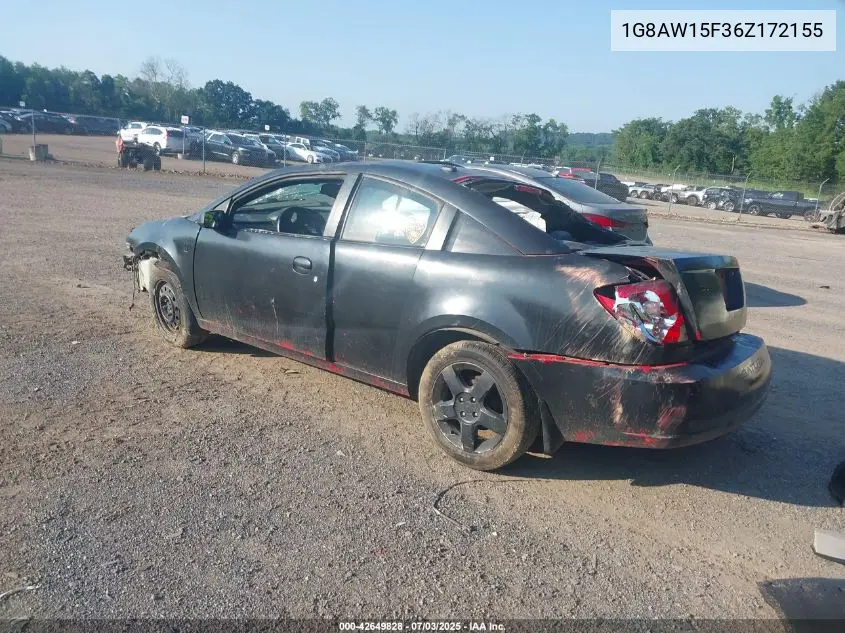 2006 Saturn Ion Level 3 VIN: 1G8AW15F36Z172155 Lot: 42649828