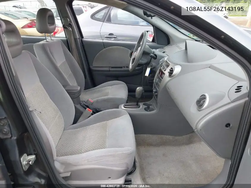 2006 Saturn Ion 3 VIN: 1G8AL55F26Z143195 Lot: 42663729