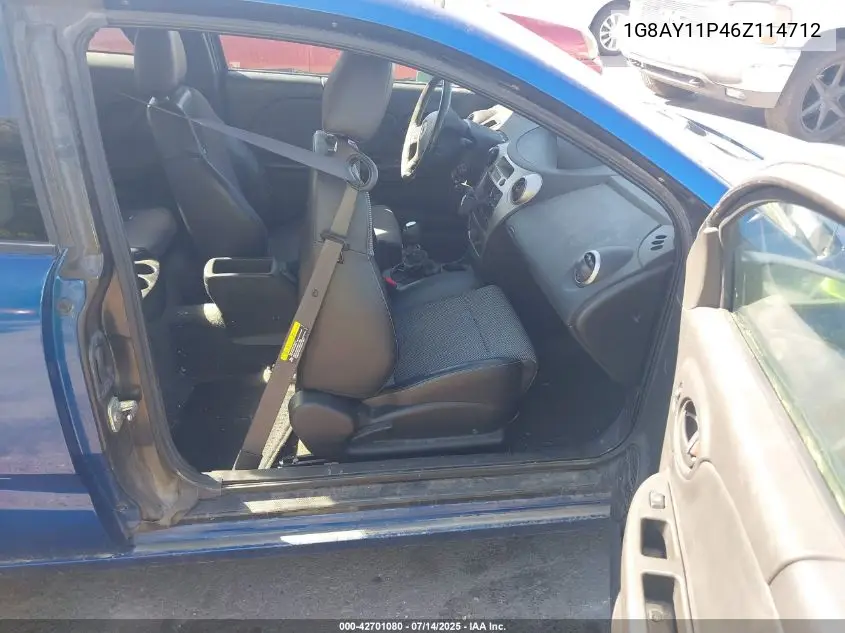2006 Saturn Ion Red Line VIN: 1G8AY11P46Z114712 Lot: 42701080
