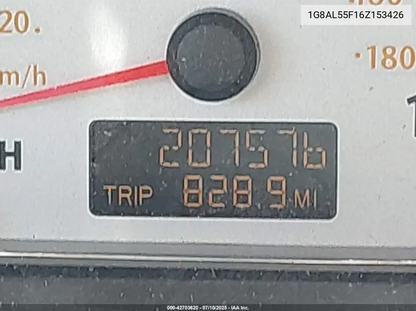 2006 Saturn Ion 3 VIN: 1G8AL55F16Z153426 Lot: 42703620