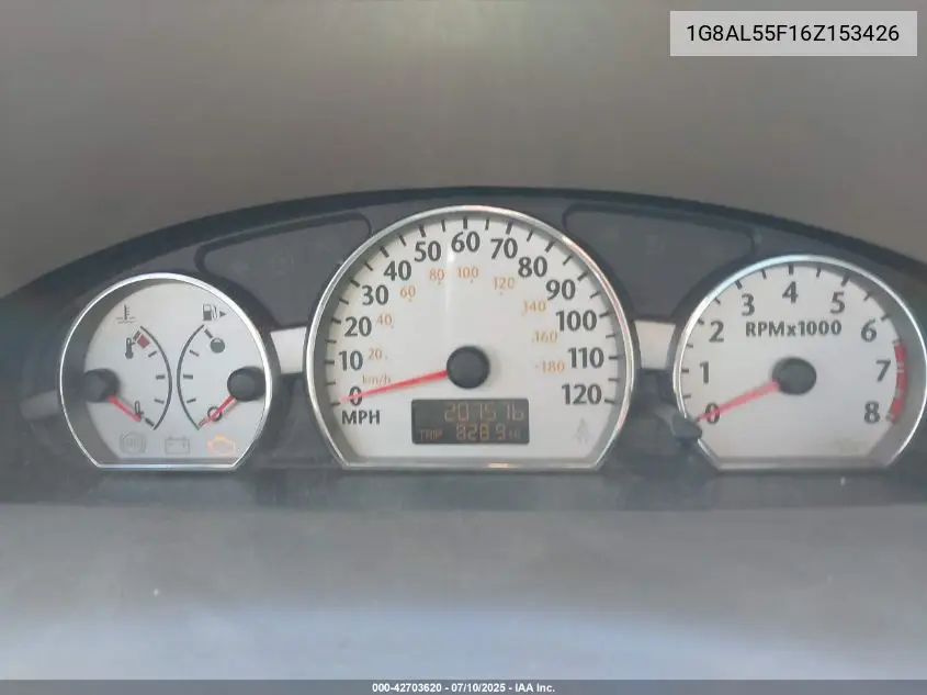 2006 Saturn Ion 3 VIN: 1G8AL55F16Z153426 Lot: 42703620