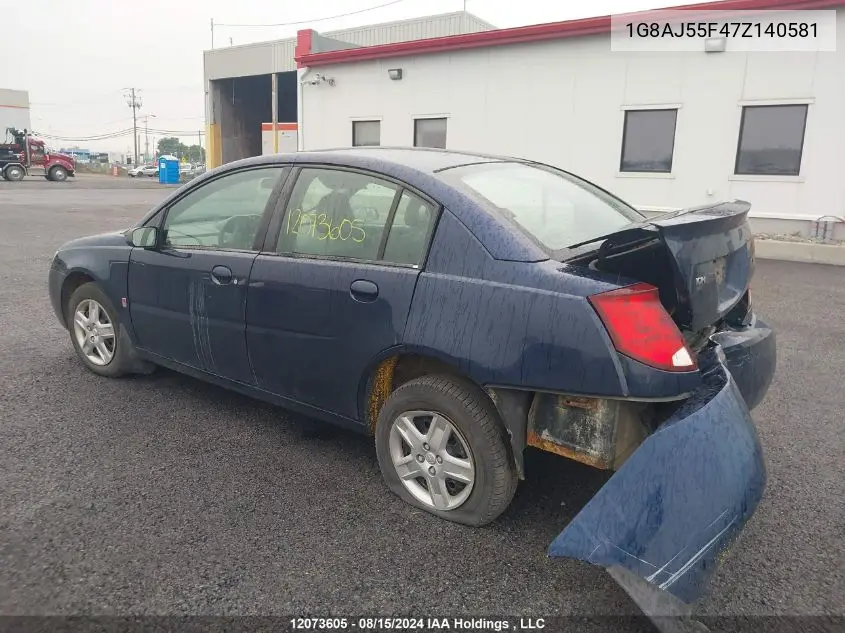 2007 Saturn Ion Level 2 VIN: 1G8AJ55F47Z140581 Lot: 12073605