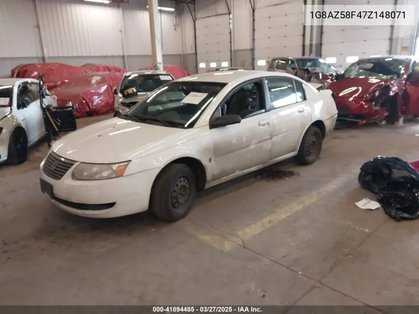 2007 Saturn Ion 2 VIN: 1G8AZ58F47Z148071 Lot: 41894485