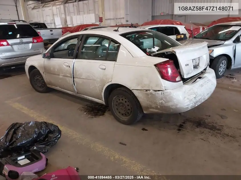 2007 Saturn Ion 2 VIN: 1G8AZ58F47Z148071 Lot: 41894485