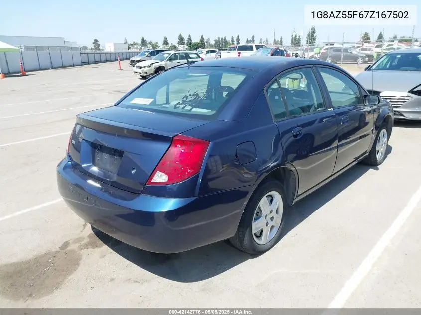 2007 Saturn Ion 2 VIN: 1G8AZ55F67Z167502 Lot: 42142776