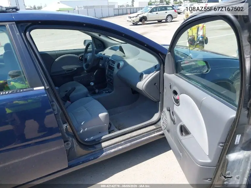 2007 Saturn Ion 2 VIN: 1G8AZ55F67Z167502 Lot: 42142776