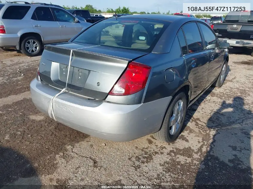 2007 Saturn Ion 2 VIN: 1G8AJ55F47Z117253 Lot: 42182334