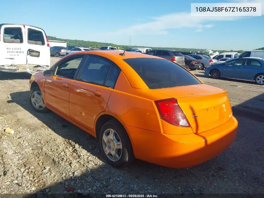 2007 Saturn Ion 2 VIN: 1G8AJ58F67Z165378 Lot: 42185613