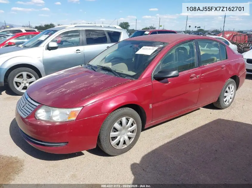 2007 Saturn Ion 2 VIN: 1G8AJ55FX7Z162701 Lot: 42213172