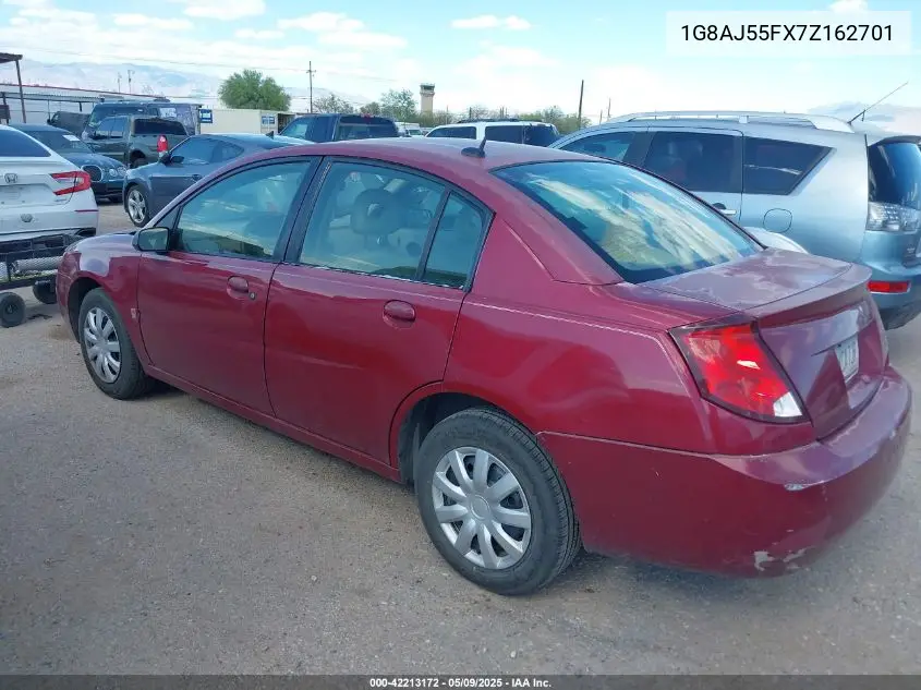2007 Saturn Ion 2 VIN: 1G8AJ55FX7Z162701 Lot: 42213172