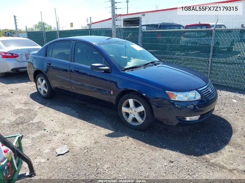 2007 Saturn Ion 3 VIN: 1G8AL55FX7Z179315 Lot: 42223248