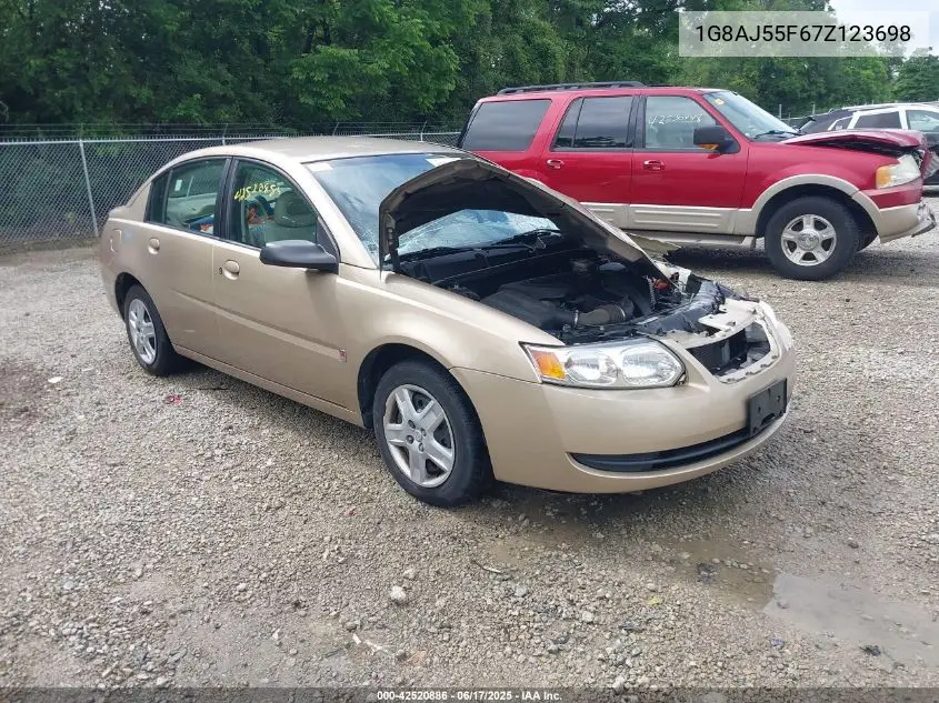 2007 Saturn Ion 2 VIN: 1G8AJ55F67Z123698 Lot: 42520886