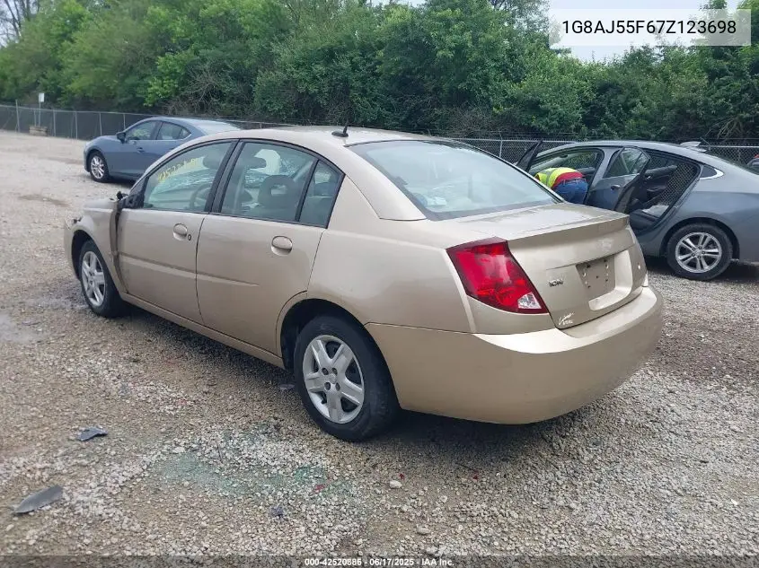 2007 Saturn Ion 2 VIN: 1G8AJ55F67Z123698 Lot: 42520886