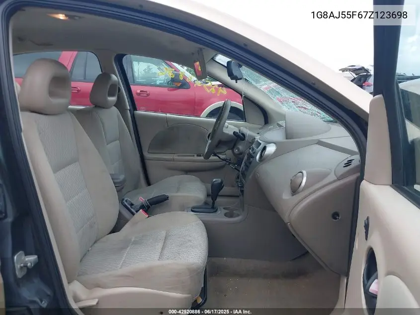 2007 Saturn Ion 2 VIN: 1G8AJ55F67Z123698 Lot: 42520886