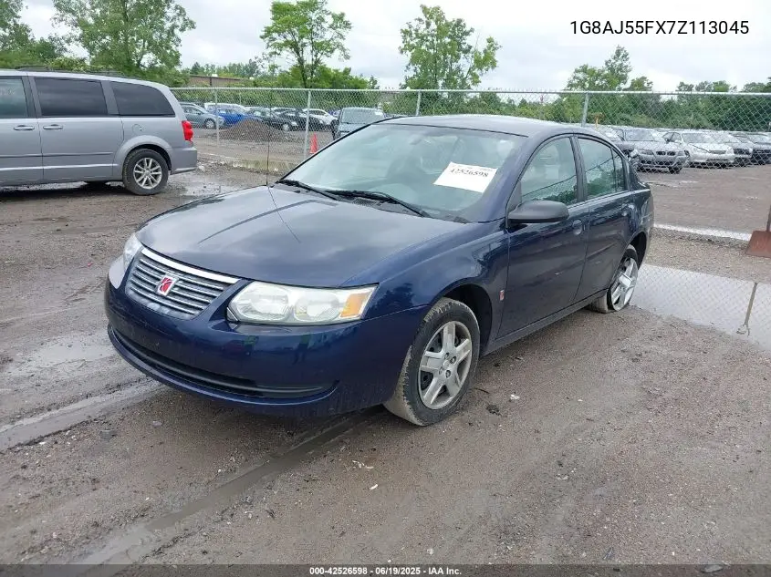 2007 Saturn Ion 2 VIN: 1G8AJ55FX7Z113045 Lot: 42526598