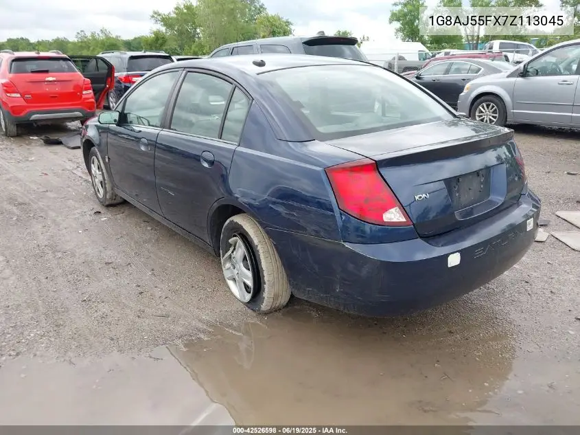 2007 Saturn Ion 2 VIN: 1G8AJ55FX7Z113045 Lot: 42526598