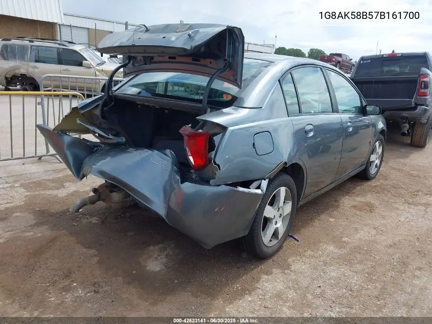 2007 Saturn Ion 3 VIN: 1G8AK58B57B161700 Lot: 42623141