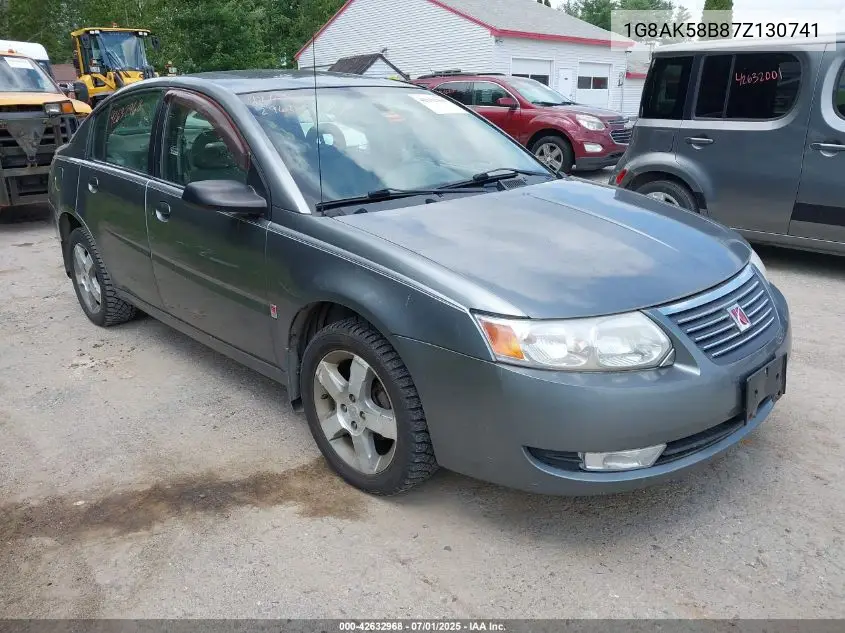 2007 Saturn Ion 3 VIN: 1G8AK58B87Z130741 Lot: 42632968