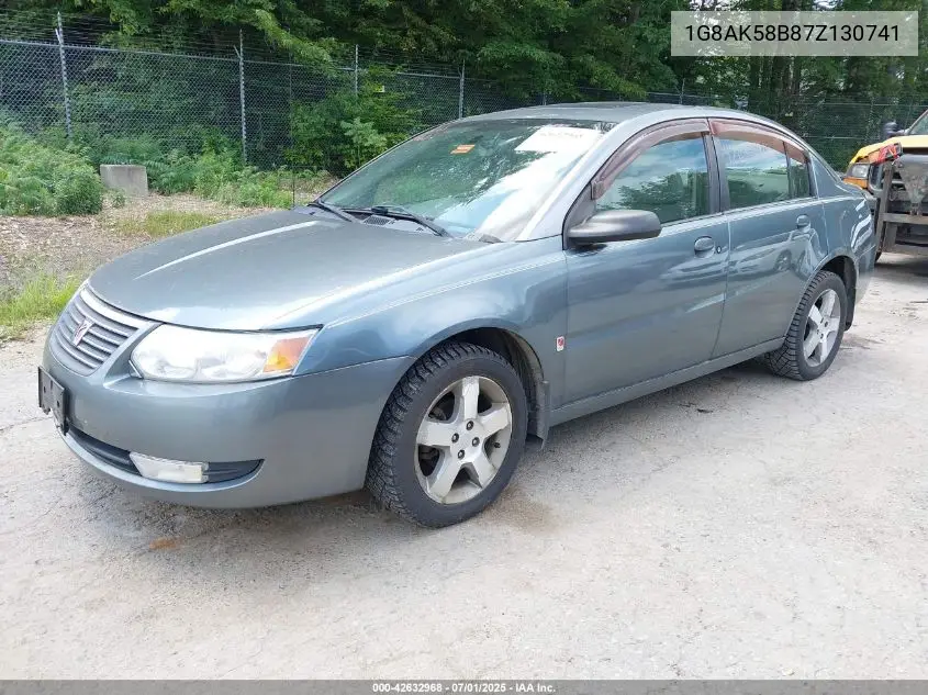 2007 Saturn Ion 3 VIN: 1G8AK58B87Z130741 Lot: 42632968