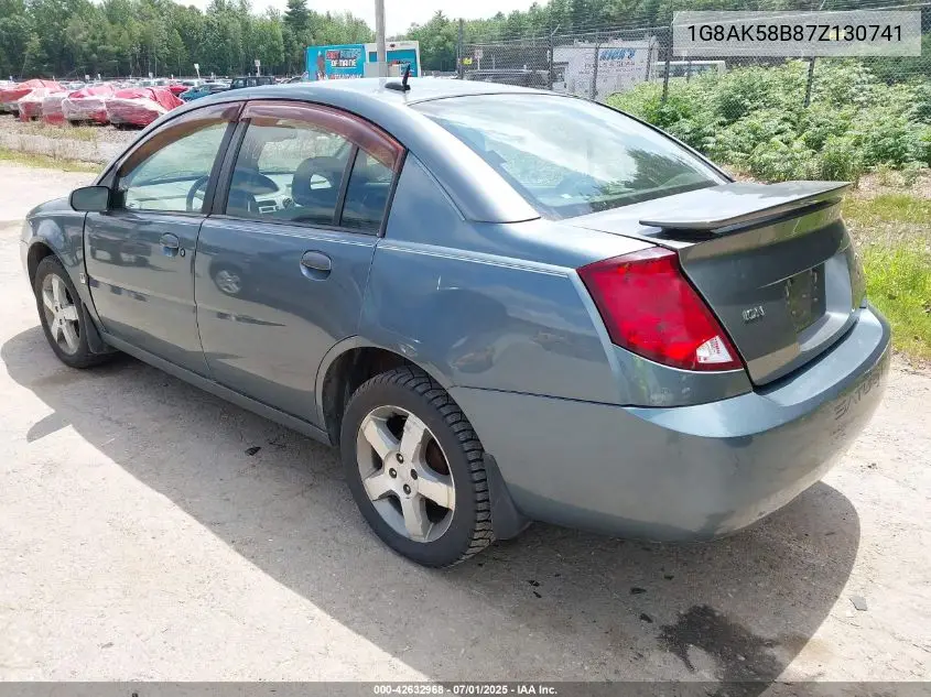 2007 Saturn Ion 3 VIN: 1G8AK58B87Z130741 Lot: 42632968