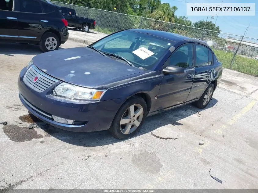 2007 Saturn Ion 3 VIN: 1G8AL55FX7Z106137 Lot: 42654661