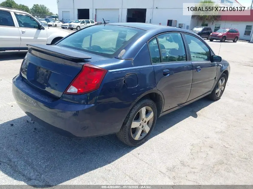2007 Saturn Ion 3 VIN: 1G8AL55FX7Z106137 Lot: 42654661