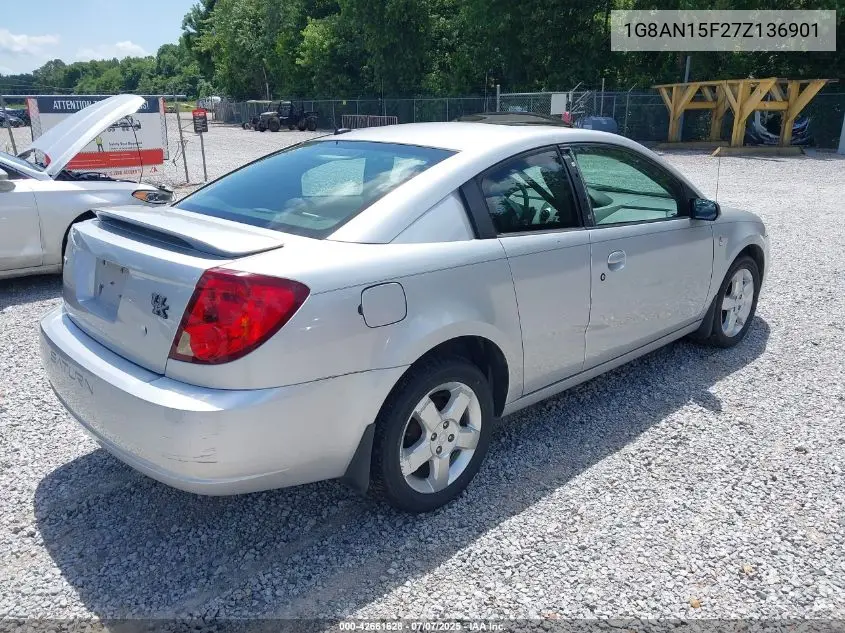 2007 Saturn Ion Level 2 VIN: 1G8AN15F27Z136901 Lot: 42661628
