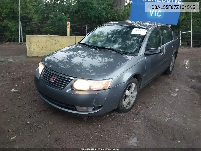 2007 Saturn Ion 3 VIN: 1G8AL55F87Z104595 Lot: 42688789