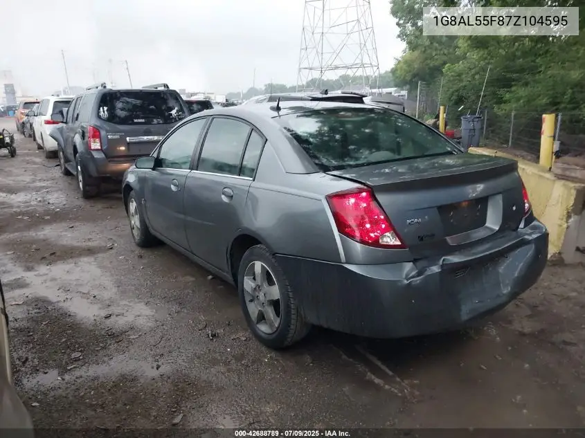 2007 Saturn Ion 3 VIN: 1G8AL55F87Z104595 Lot: 42688789