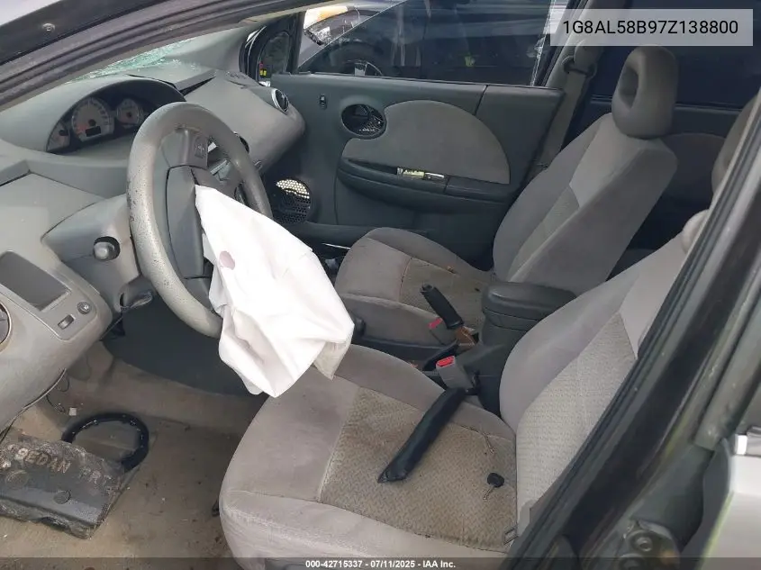 2007 Saturn Ion 3 VIN: 1G8AL58B97Z138800 Lot: 42715337