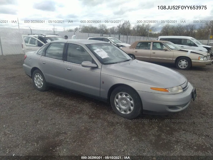 2000 Saturn Ls1 VIN: 1G8JU52F0YY653975 Lot: 30299301