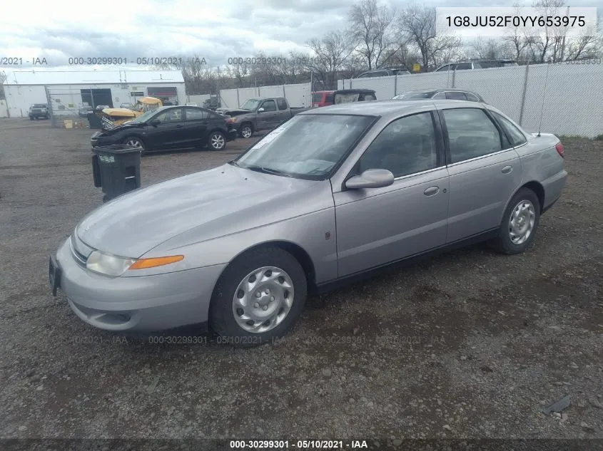 2000 Saturn Ls1 VIN: 1G8JU52F0YY653975 Lot: 30299301