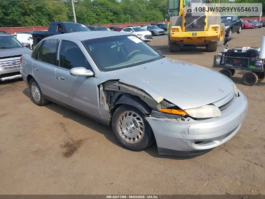 2000 Saturn Ls2 VIN: 1G8JW52R9YY654613 Lot: 42411366