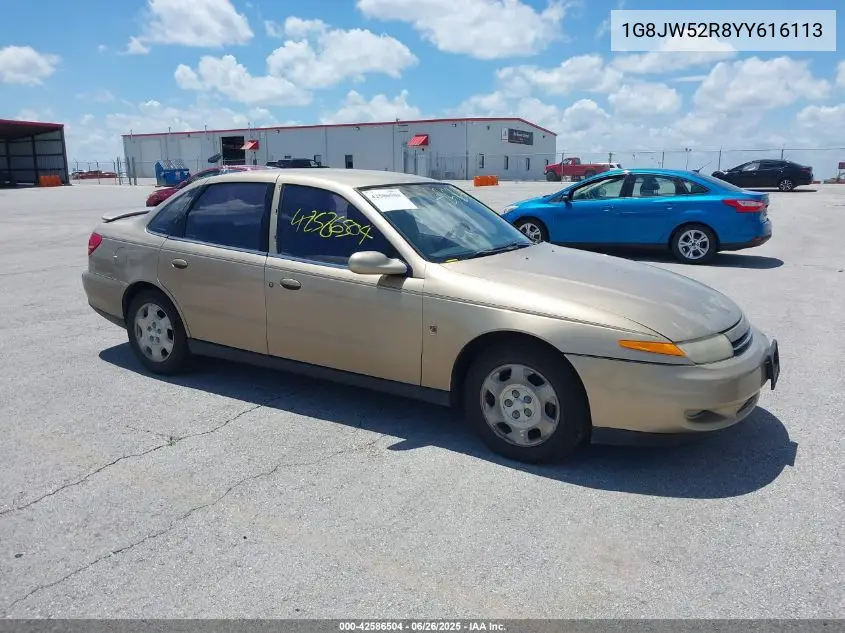 2000 Saturn Ls2 VIN: 1G8JW52R8YY616113 Lot: 42586504