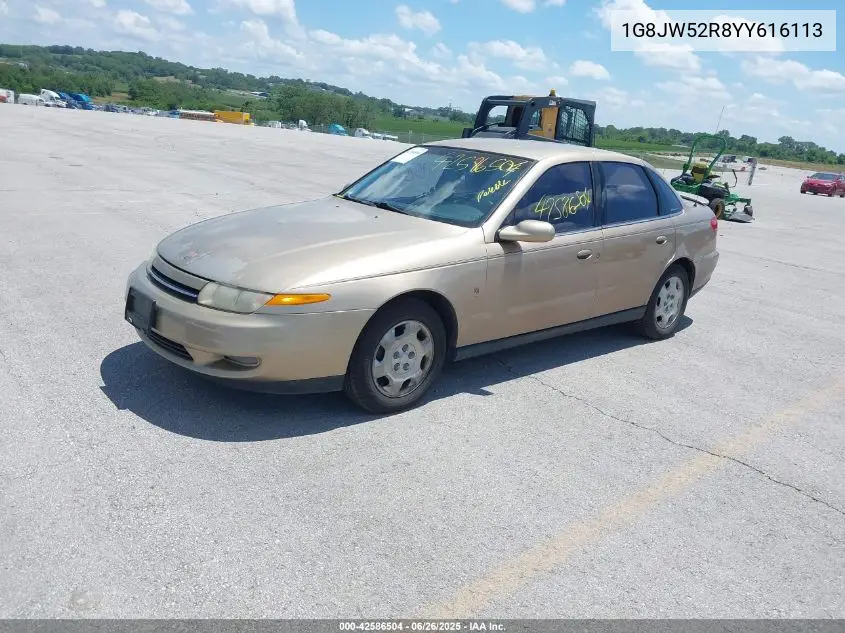 2000 Saturn Ls2 VIN: 1G8JW52R8YY616113 Lot: 42586504