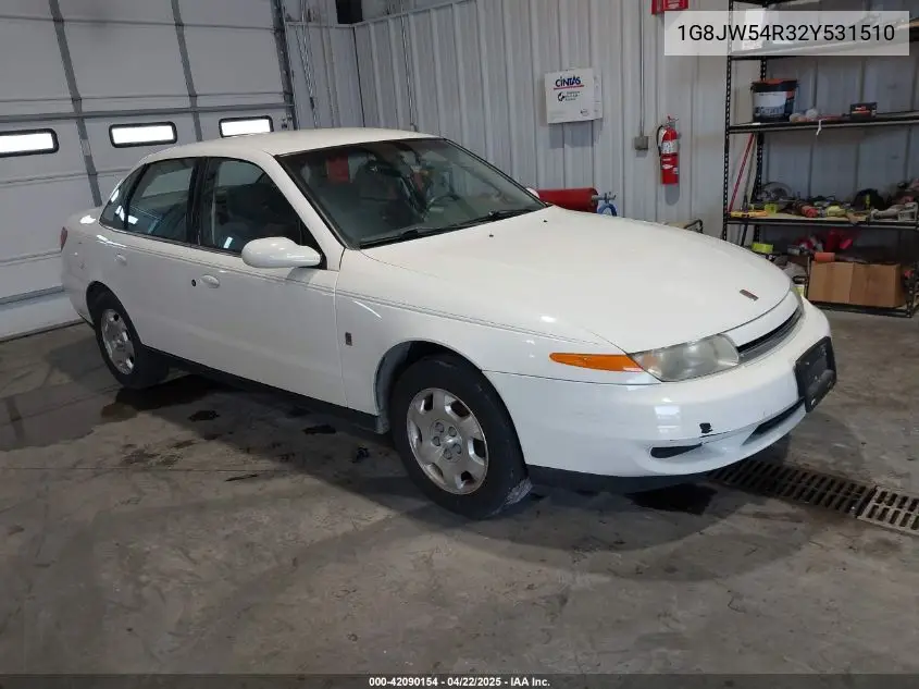 2002 Saturn L-Series L300 VIN: 1G8JW54R32Y531510 Lot: 42090154