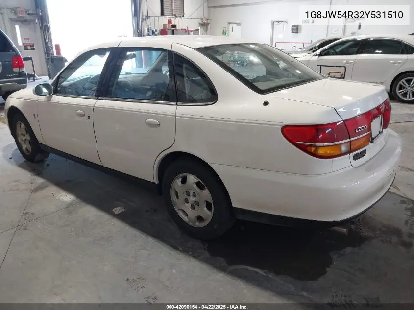 2002 Saturn L-Series L300 VIN: 1G8JW54R32Y531510 Lot: 42090154
