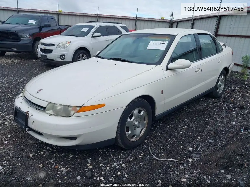 2002 Saturn L-Series L300 VIN: 1G8JW54R62Y517455 Lot: 42212840