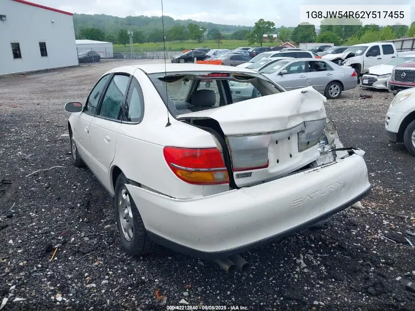 2002 Saturn L-Series L300 VIN: 1G8JW54R62Y517455 Lot: 42212840