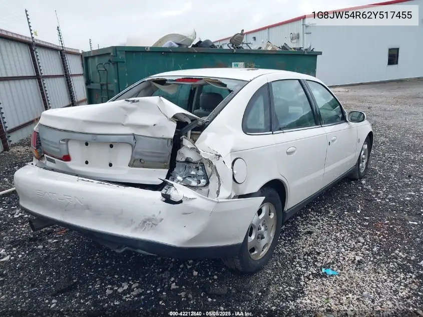 2002 Saturn L-Series L300 VIN: 1G8JW54R62Y517455 Lot: 42212840