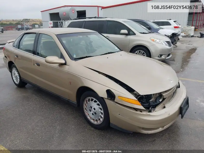 2002 Saturn L-Series L100 VIN: 1G8JS54F02Y543678 Lot: 42213978